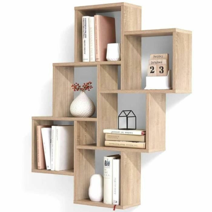 FMD FMD4029494116161 Estante de Pared LAURIO 2 con Acabado Roble 81,2x94,3x15,7 cm - Hecho en Alemania FMD FMD4029494116161 Estante de Pared LAURIO 2 con Acabado Roble 81,2x94,3x15,7 cm - Hecho en Alemania