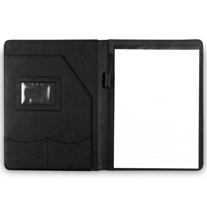Q-connect Carpeta Portafolios sin Cremallera con Departamentos Interiores Color Negro 320x250 mm 2