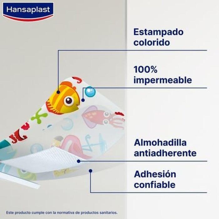 Hansaplast HP AQUAPROTECT KIDS Apósitos Impermeables para Niños 20 unidades - No se Adhiere a la Herida 6 Hansaplast HP AQUAPROTECT KIDS Apósitos Impermeables para Niños 20 unidades - No se Adhiere a la Herida 6
