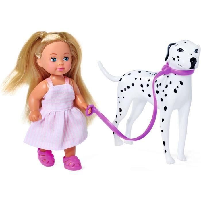 Steffi Love Muñeca Dálmata + Evi Love - 2 muñecas de 29 y 12 cm - 2 figuras Dálmatas - Patinete Evi - Edad 3 2 Steffi Love Muñeca Dálmata + Evi Love - 2 muñecas de 29 y 12 cm - 2 figuras Dálmatas - Patinete Evi - Edad 3 2