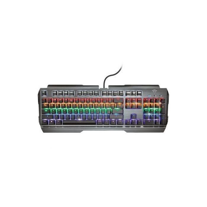 TECLADO MECÁNICO TRUST GAMING GXT 877 SCARR - 11 TECLAS MULTIMEDIA ACCESO DIRECTO - 7 MODOS RETROILUMINACIÓN - 8 TECLAS GAMING - CABLE USB 180 CM 2 TECLADO MECÁNICO TRUST GAMING GXT 877 SCARR - 11 TECLAS MULTIMEDIA ACCESO DIRECTO - 7 MODOS RETROILUMINACIÓN - 8 TECLAS GAMING - CABLE USB 180 CM 2