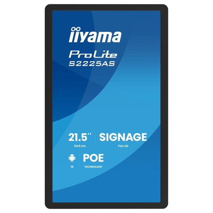 iiyama ProLite S2225AS-B1P Monitor Digital Android 21.5" Full HD IPS USB-C WiFi 24/7 para Señalización 3