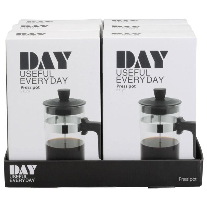 Day Cafetera Émbolo 1 L Cristal Acero Inoxidable Plástico 1