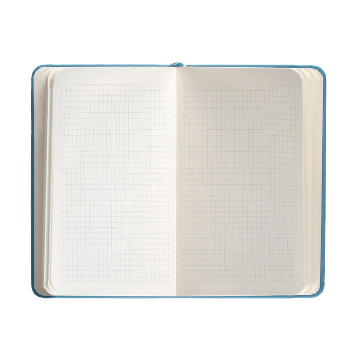 Antartik Cuaderno A6 Tapa Dura Hojas Cuadriculadas Azul Claro 100 Hojas 80gr FSC 7