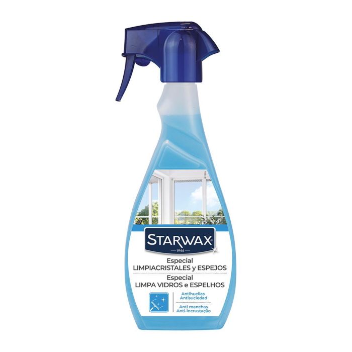 Starwax Limpiacristales y Espejos Antihuellas Secado Rápido con Alcohol Fragancia Fresca 500 ml Starwax Limpiacristales y Espejos Antihuellas Secado Rápido con Alcohol Fragancia Fresca 500 ml