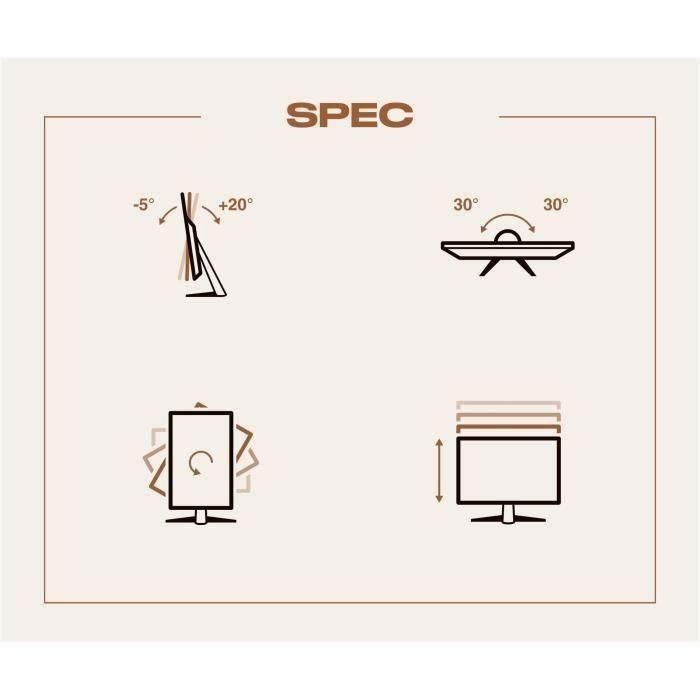 Pantalla para PC - JAPANNEXT - 23.8 FHD - IPS - 60Hz - Soporte ergonómico 5