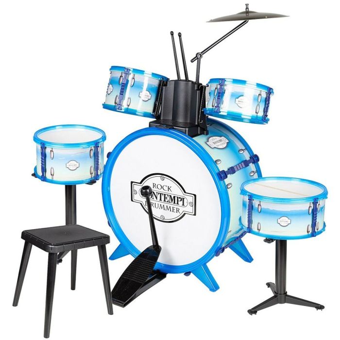 Batería Musical Bontempi Azul Plástico 85 x 68 x 65 cm (9 Piezas) (2 Unidades) 6 Batería Musical Bontempi Azul Plástico 85 x 68 x 65 cm (9 Piezas) (2 Unidades) 6
