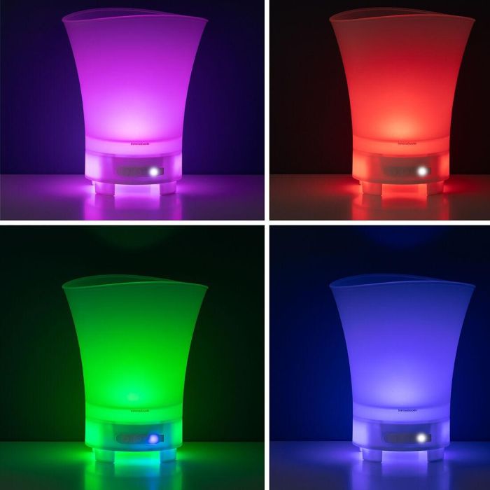 Cubitera LED con Altavoz Recargable Sonice InnovaGoods 12