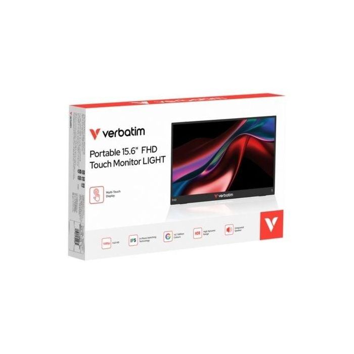 Monitor Portátil Táctil Verbatim Touch Light 15.6"/ Full HD/ Multimedia/ Negro 4 Monitor Portátil Táctil Verbatim Touch Light 15.6"/ Full HD/ Multimedia/ Negro 4