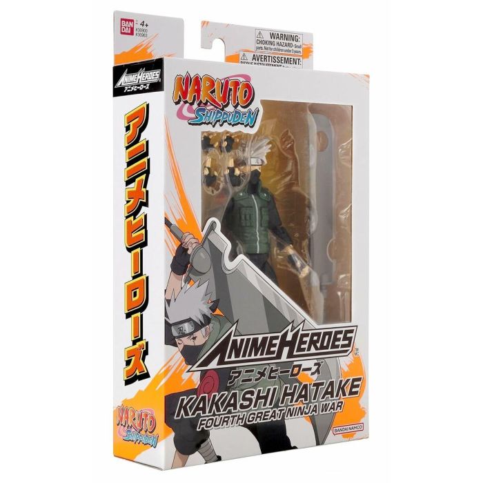 Figura Anime Heroes - Bandai - Naruto Shippuden - Kakashi Hatake (Cuarta Gran Guerra Ninja) - 17 cm 3