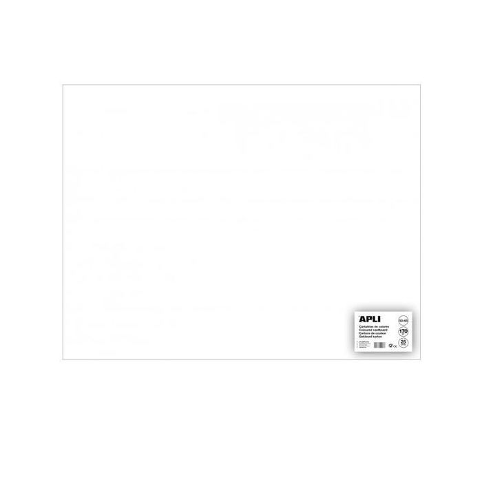 Apli Cartulina 50x65 cm 170 gr Pack De 25H Blanco Apli Cartulina 50x65 cm 170 gr Pack De 25H Blanco
