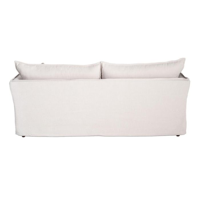 Sofá 3 Plazas Crema Tejido 221 X 103 X 72 cm