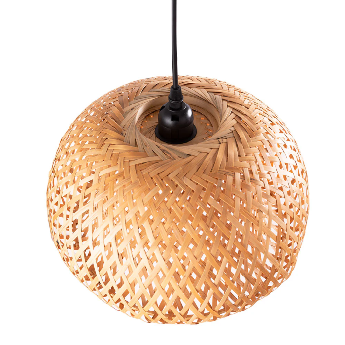 Lámpara Colgante Antony SKD-P-2046 Ratán Iluminación Cálida y Fresca