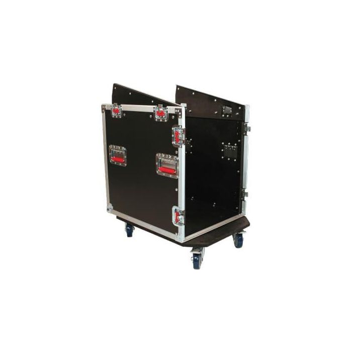 GATOR Flightcase de 12 Unidades con Rack Integrado de 12 Unidades