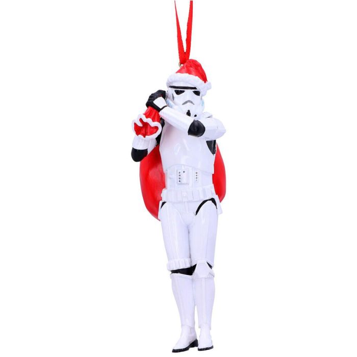 NEMESIS NOW Adorno Navidad Star Wars Stormtrooper Saco Santa 13cm Poliresina Pintado a Mano