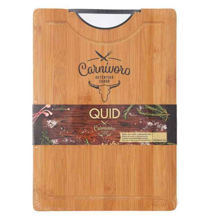 Quid Tabla de Corte Carnivoro Bambú 35x25x2 cm Madera Higiénica 5