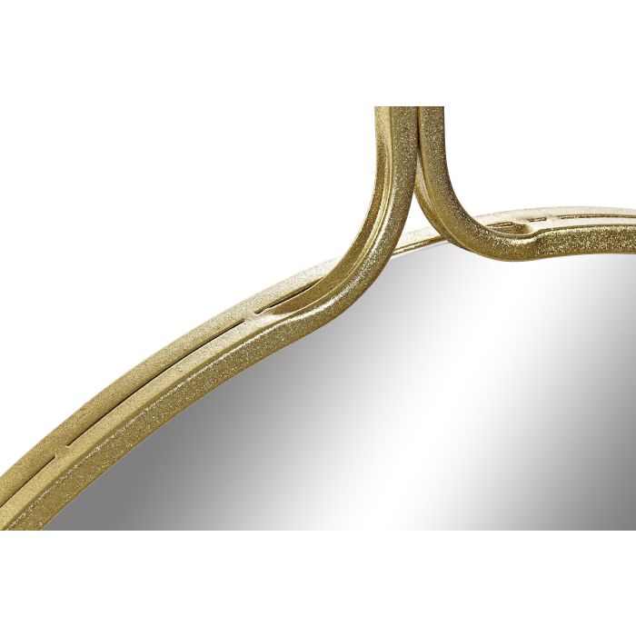 DKD Home Decor Espejo de Pared Decorativo Glam Dorado de Metal y Espejo – 91.5 cm de Alto, 72 cm de Ancho y 2 cm de Fondo 1 DKD Home Decor Espejo de Pared Decorativo Glam Dorado de Metal y Espejo – 91.5 cm de Alto, 72 cm de Ancho y 2 cm de Fondo 1