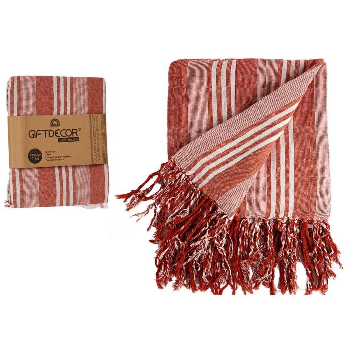Multiusos Rayas Teja 235X205Cm Giftdecor (8 Unidades) Multiusos Rayas Teja 235X205Cm Giftdecor (8 Unidades)