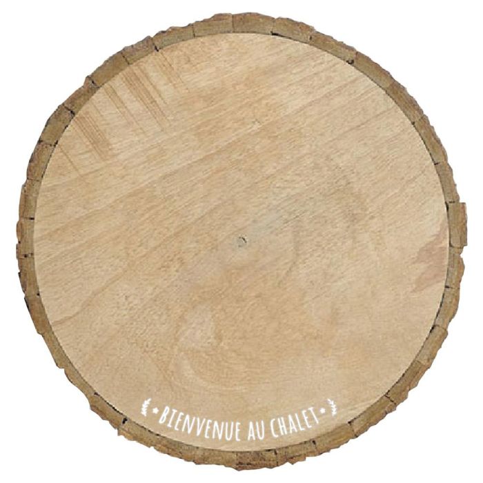 Home Deco Factory Individual de Madera Natural Rústico Diámetro 30 cm 4