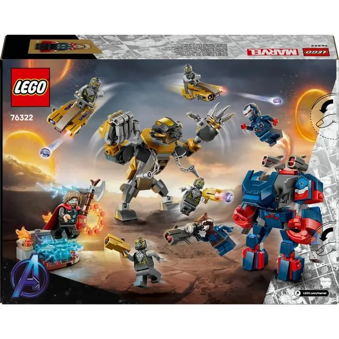 Lego Marvel 76322 Vengadores Thor vs. Chitauri - Juguete para Niños a partir de 8 años 5