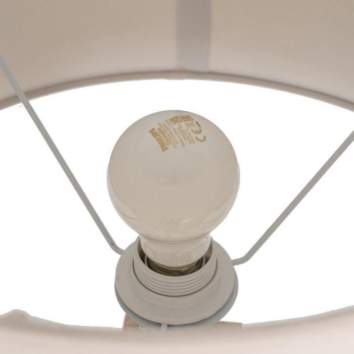 Lámpara Mesa Natural Madera / Tejido 40 X 40 X 82,50 cm