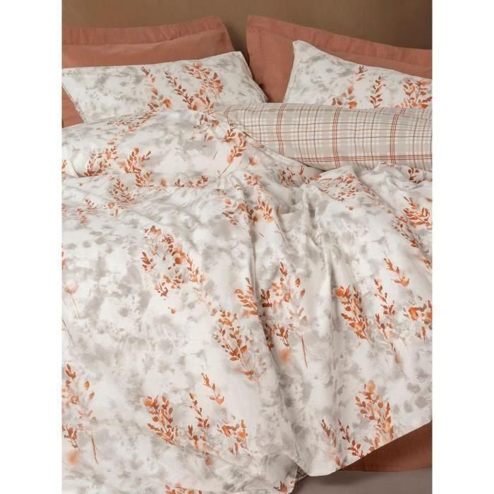 Juego de cama - 1 funda nórdica 220x240 cm + 2 fundas de almohada 60x60 cm - 100% algodón - Canela 3 Juego de cama - 1 funda nórdica 220x240 cm + 2 fundas de almohada 60x60 cm - 100% algodón - Canela 3