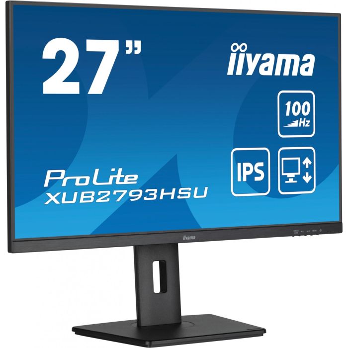 iiyama ProLite XUB2793HSU-B6 Monitor 27" (68.6cm) FHD 1920x1080 IPS 100Hz 1ms Negro Altavoces HDMI DP VESA 5 iiyama ProLite XUB2793HSU-B6 Monitor 27" (68.6cm) FHD 1920x1080 IPS 100Hz 1ms Negro Altavoces HDMI DP VESA 5