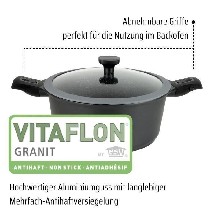 GSW GSW4005643167857 Olla de aluminio fundido EASY CLICK 24 cm para Inducción 3