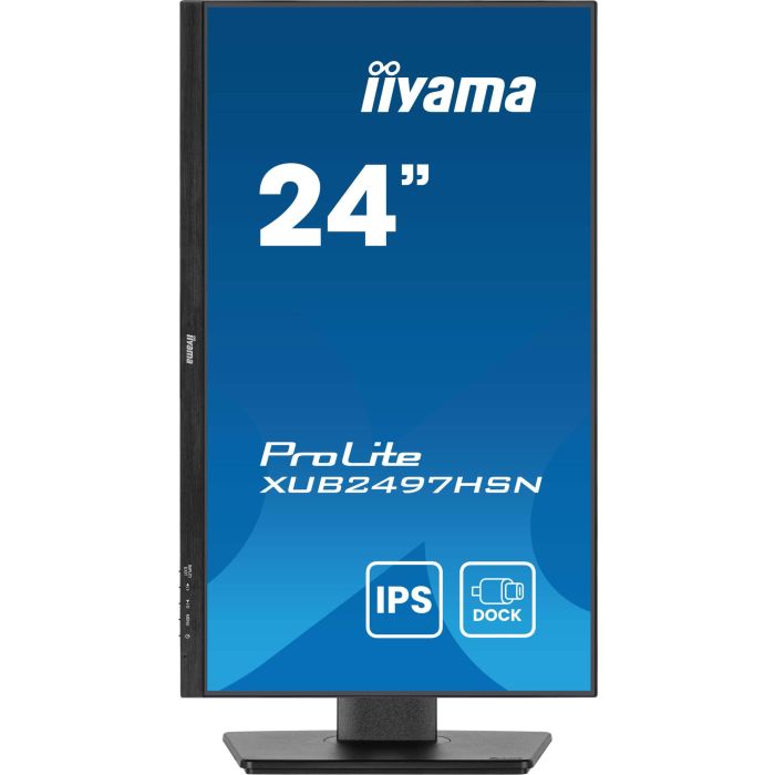 Iiyama Pantalla XUB2497HSN-B2 24" IPS Full HD USB-C Dock RJ45 Negro 8