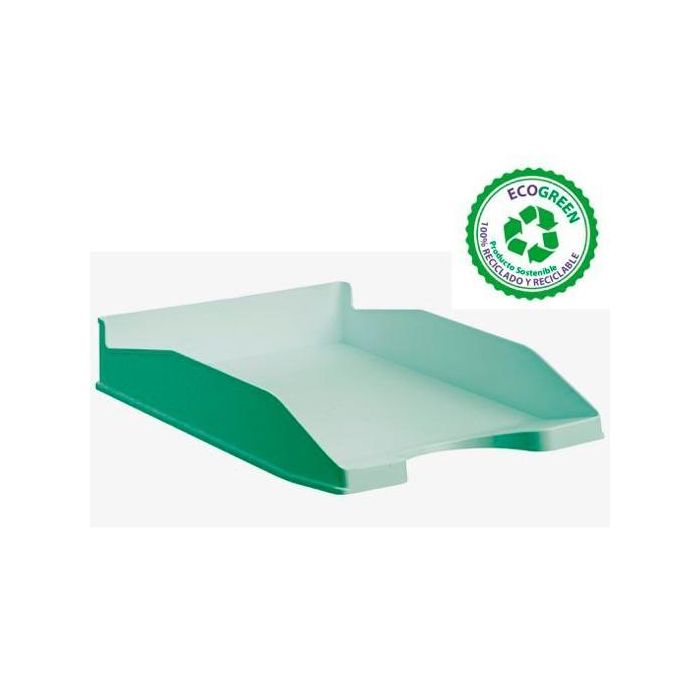 Archivo 2000 Bandeja Ecogreen Apilable 3 Posiciones 345x255x60 mm Reciclado Verde Pastel Archivo 2000 Bandeja Ecogreen Apilable 3 Posiciones 345x255x60 mm Reciclado Verde Pastel