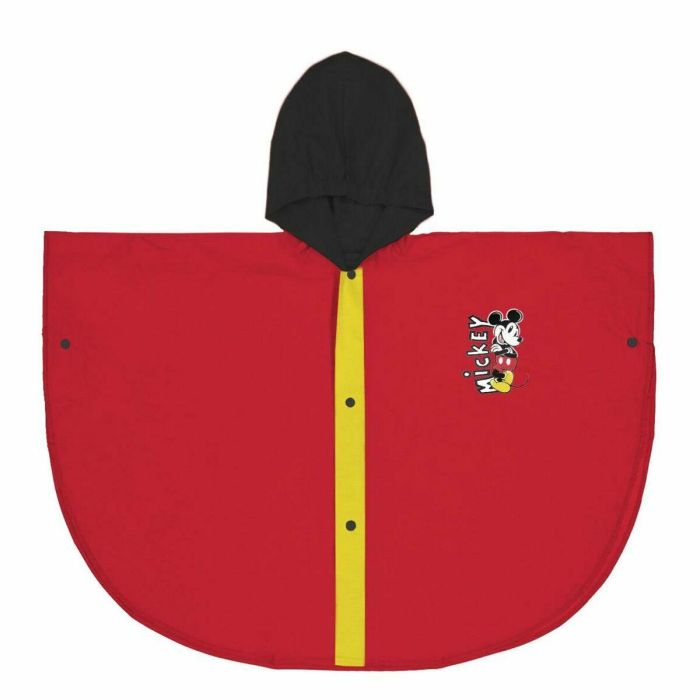 Poncho Impermeable con Capucha Mickey Mouse Rojo 0 Poncho Impermeable con Capucha Mickey Mouse Rojo 0
