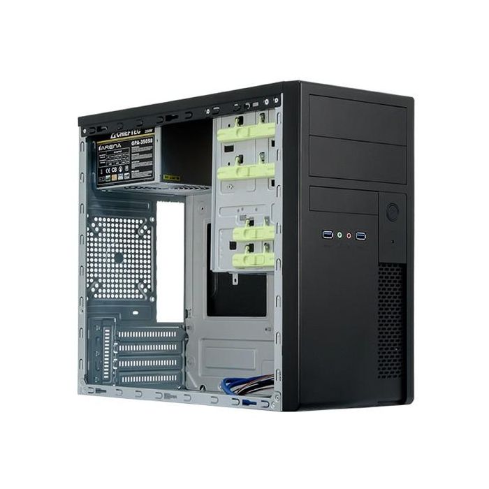 Chieftec XT-01B-350GPB Mini Tower Caja PC Negro 350W micro ATX 5