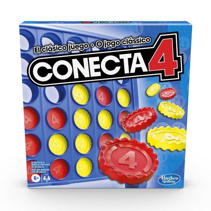 Hasbro Games A5640 Conecta 4 Juego de Mesa Familiar para Niños y Adultos, Juego de Estrategia Clásico para 2 Jugadores 0 Hasbro Games A5640 Conecta 4 Juego de Mesa Familiar para Niños y Adultos, Juego de Estrategia Clásico para 2 Jugadores 0