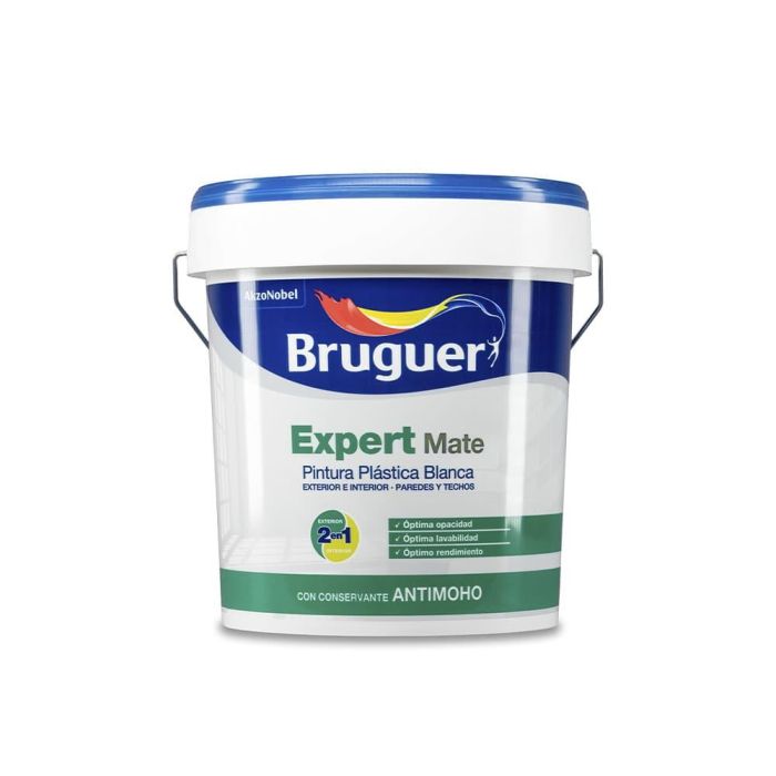 Bruguer Pintura plástica blanca mate 0,75 l para interior y exterior 5222118