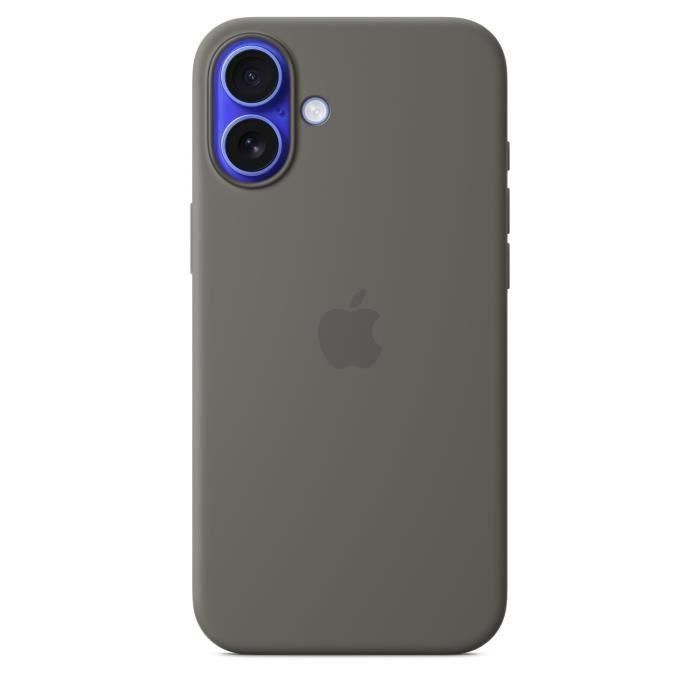 APPLE iPhone 16 Plus - Funda de Silicona con MagSafe - Gris Piedra APPLE iPhone 16 Plus - Funda de Silicona con MagSafe - Gris Piedra
