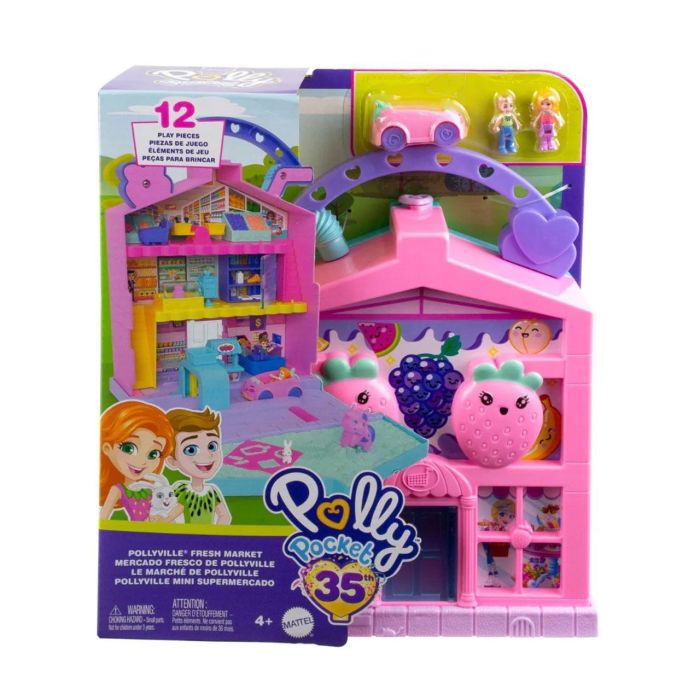 Mercado Pollyville Polly Pocket Hrd45 Mattel 2 Mercado Pollyville Polly Pocket Hrd45 Mattel 2