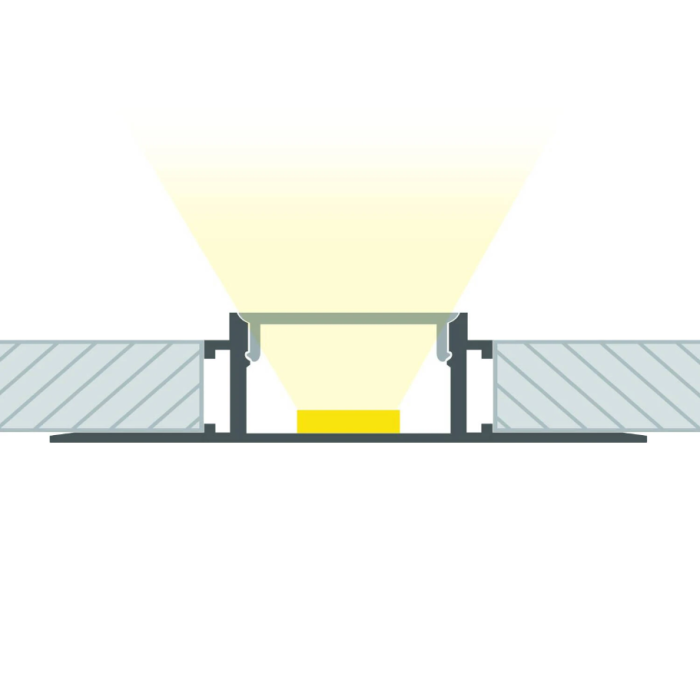 Perfil Aluminio para Tira LED Integración - 30mm - con Difusor Opal - 2 Metros 1 Perfil Aluminio para Tira LED Integración - 30mm - con Difusor Opal - 2 Metros 1