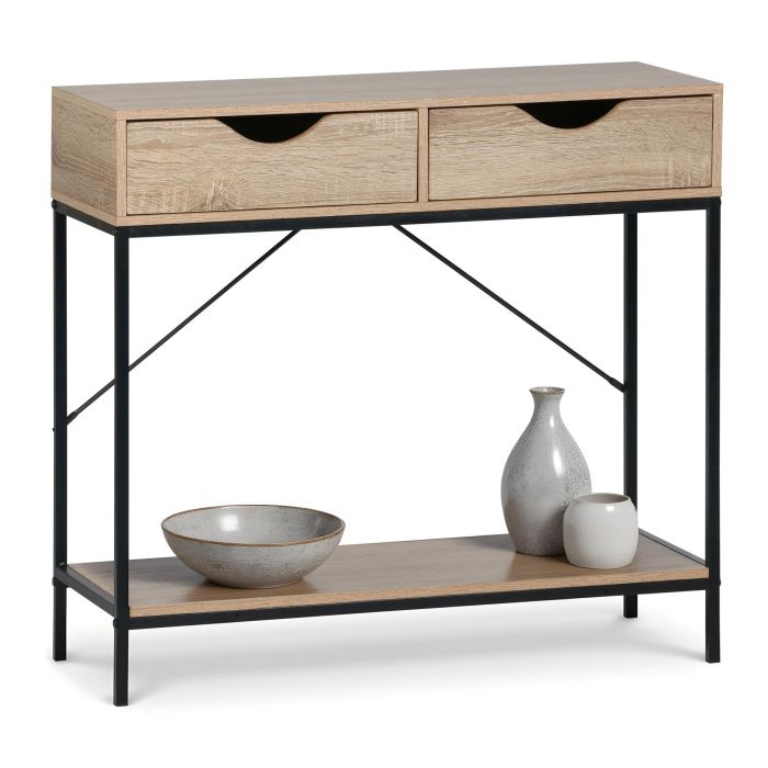 Moblekit Mueble con 2 Cajones Madera-Metal 80x30x75 cm 5 Moblekit Mueble con 2 Cajones Madera-Metal 80x30x75 cm 5