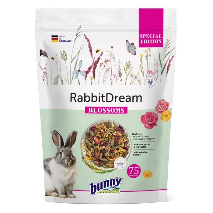 Bunny Nature Alimento Sueño Conejo Ed. Especial Flores 1,5 kg