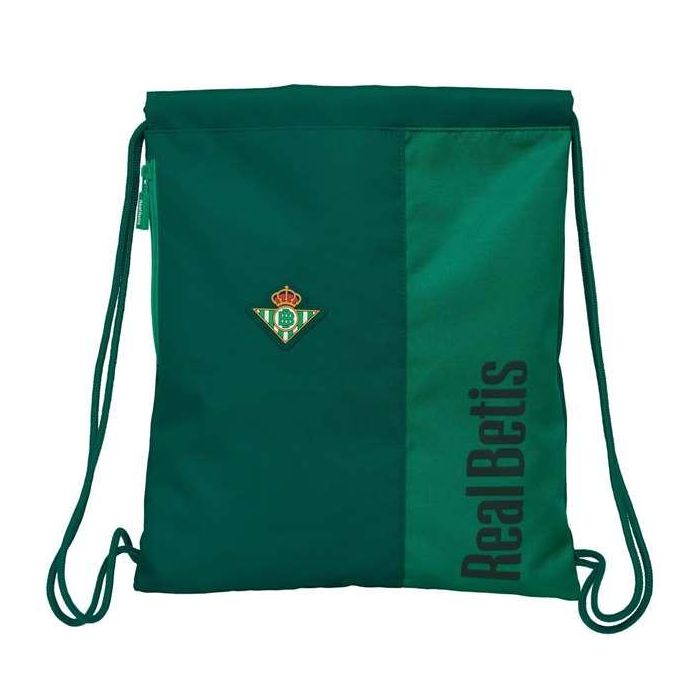 Safta Saco Deportivo Cremallera Real Betis Balompie Resistente al Agua 35x40x1 cm