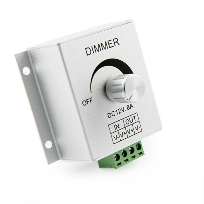 Dimmer Tira LED 12VDC 96W Control Manual Intensidad Lumínica 1
