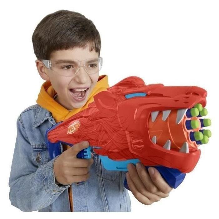 Pistola nerf lionfury 25x45 cm ¡con un diseño impresionante de león! 4