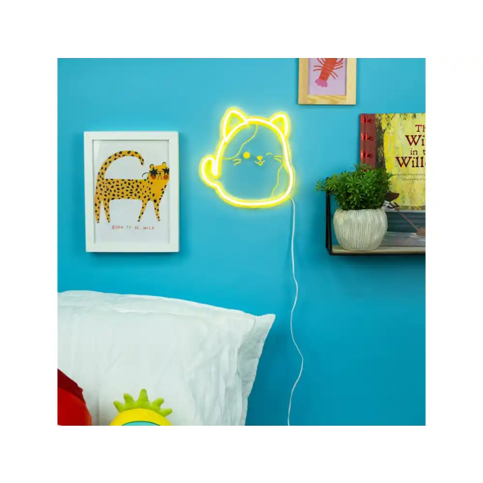 Wondee Lámpara de Neón Squishmallow Cam 22 cm x 21,5 cm x 2 cm 1