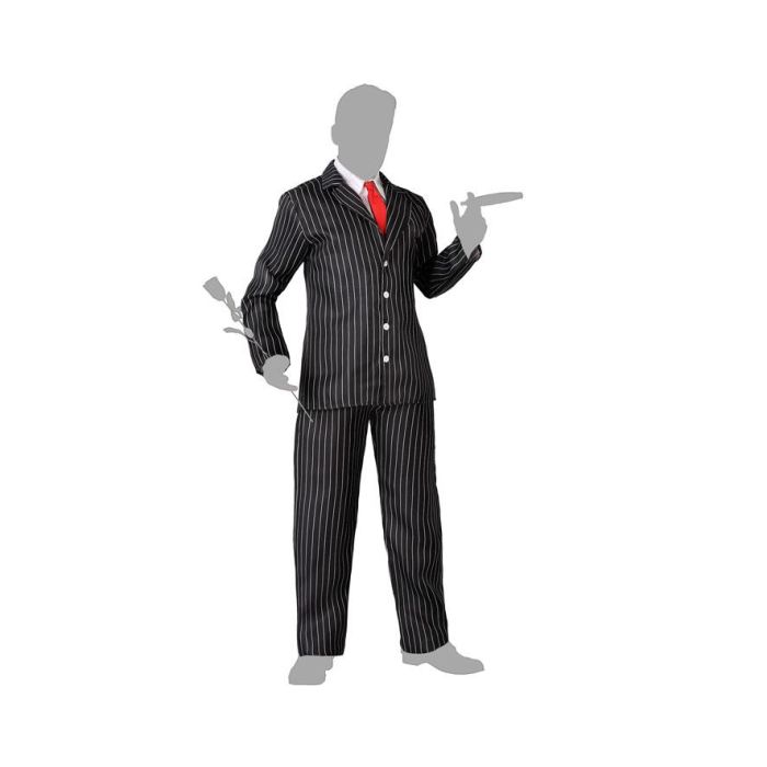 Disfraz Ganster-Fantasma para Hombre Adulto - Chaqueta, Pantalón, Corbata y Cuello - Tallas M-L 4 Disfraz Ganster-Fantasma para Hombre Adulto - Chaqueta, Pantalón, Corbata y Cuello - Tallas M-L 4