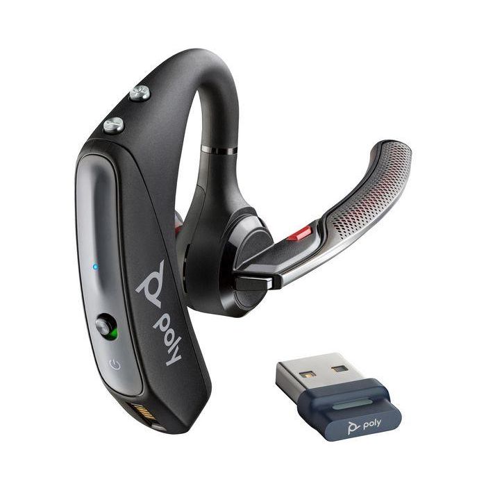 Poly Voyager 5200 BT700 Auricular Bluetooth USB-A con Dongle, Cancelación Ruido, Certificado Microsoft Teams para Oficina y UC 0 Poly Voyager 5200 BT700 Auricular Bluetooth USB-A con Dongle, Cancelación Ruido, Certificado Microsoft Teams para Oficina y UC 0