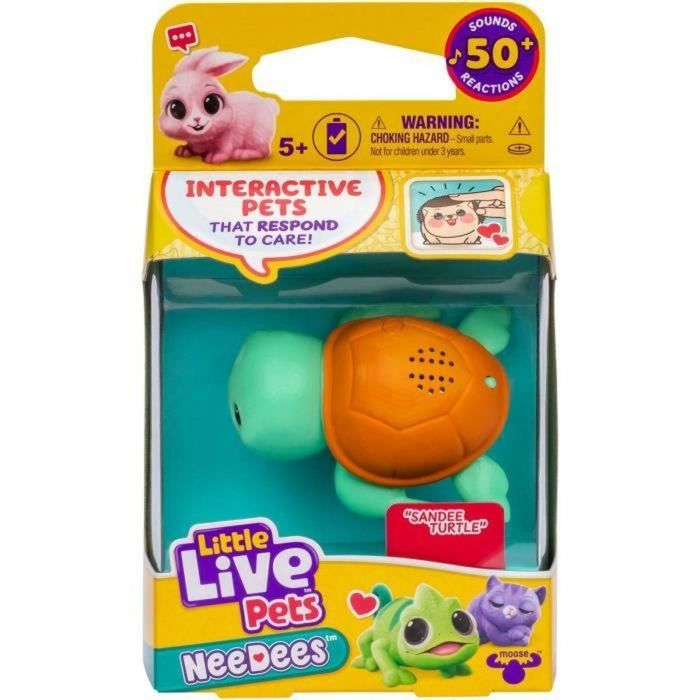 Lil' Needees - MOOSE TOYS - LITTLE LIVE PETS - Animales de bolsillo interactivos, con sonidos y reacciones