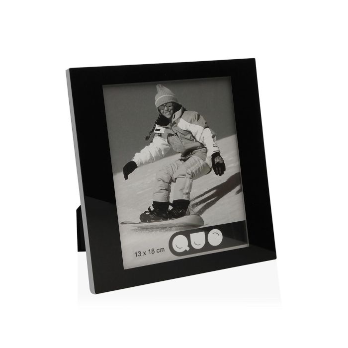 Portafoto Negro 13x18 cm Cristal - Versa (2 Unidades)
