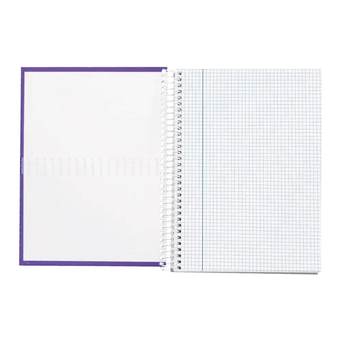 Liderpapel Cuaderno Espiral A4 Micro Crafty Tapa Forrada 120 Hojas 90gr Cuadro 5mm Violeta 7 Liderpapel Cuaderno Espiral A4 Micro Crafty Tapa Forrada 120 Hojas 90gr Cuadro 5mm Violeta 7
