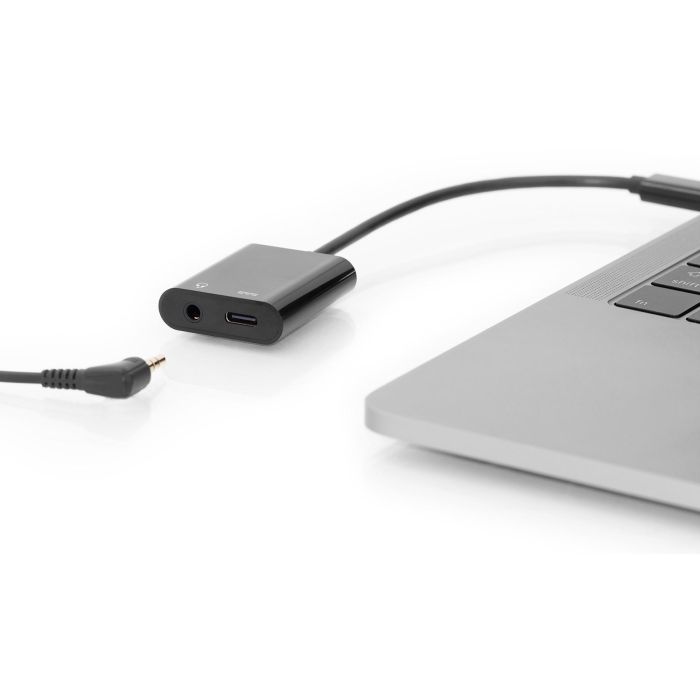 Digitus Adaptador USB 3.1 Tipo C a 3.5mm Jack y USB-C 0.2m Negro 4
