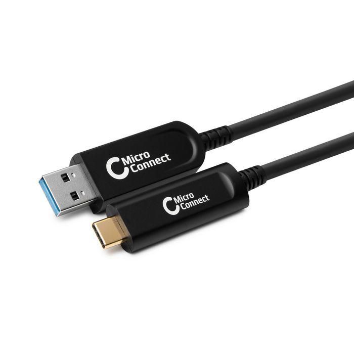 MicroConnect Premium Optic Fiber USB 3.2 Gen 2 USB-C - USB Type A Cable, 15m MicroConnect Premium Optic Fiber USB 3.2 Gen 2 USB-C - USB Type A Cable, 15m